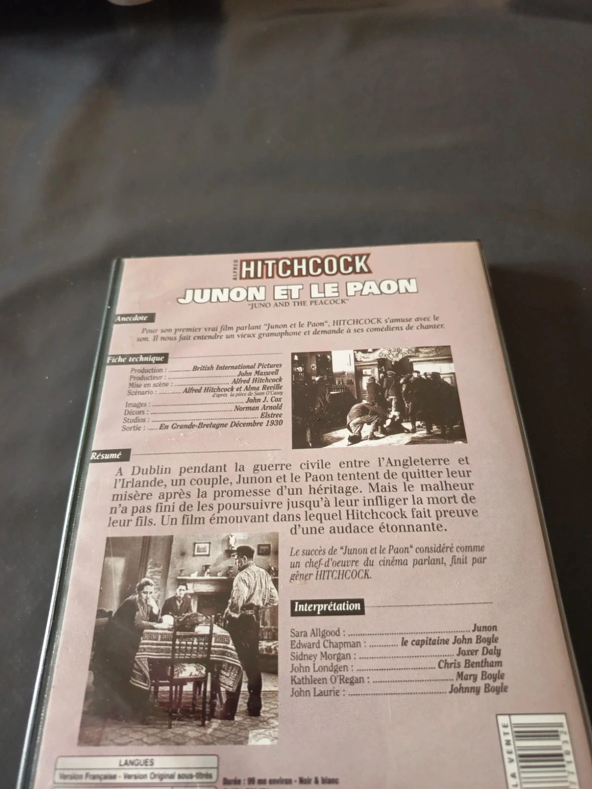 Dvd Junon et le paon – photo 3